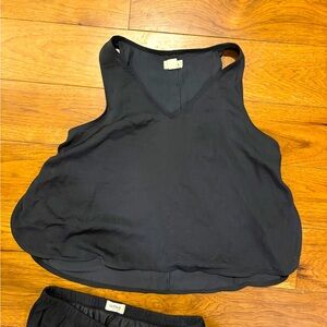 UpWest Black washable silk pajama set